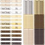 120個入 メタルタグ ワッペン 刺繍タグ 打刻プレート ハンドメイドタグボタン ラベル 帽子 衣類 縫製用ラベル MDM( ミックスカラー)