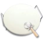 ピザストーン BBQ バーベキューグリル プレート ハンドル ステンレス ピザ窯 プレートサイズ33cm/3点セット