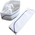 母の日 使い捨てクリーンキャップ 帽子 飲食店 厨房 紙製和帽子 寿司屋 そば うどん店 和食料理人( ブルー,  Free Size)