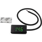  для мотоцикла вольтметр compact маленький размер вольтметр цифровой аккумулятор напряжение управление измерение измерение осмотр ( зеленый )