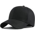 ショッピングキャップ キャップ 大きいサイズ メンズ 帽子 深め 60cm シンプル 無地 男女兼用 MDM( ブラック,  XL)