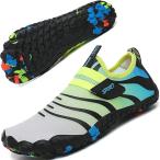 ショッピングマリンシューズ キッズ マリンシューズ ウォーターシューズ 水陸両用 軽量 アクアシューズ 男女・キッズ兼用 ビーチサンダル( 青いグレー,  18.5 cm)