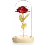 母の日 造花 LED バラ 薔薇 フラワー ローズ 花束( 赤色)