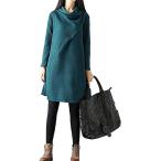 dore-pa линия туника платье вафля cut and sewn женский One-piece длинный рукав зеленый цвет ( зеленый, XL)