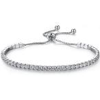  браслет Cubic Zirconia серебряный цвет цепь браслет женский ( one размер )