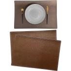 ランチョンマット ランチマット プレースマット コースター テーブルマット 防水 汚れにくい キッチンダイニングテーブル用( ブラウン)