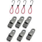  палатка фиксация набор инструментов палатка зажим 6 шт &. сеть стрейч код 4шт.@ брезент зажим . способ кемпинг уличный 