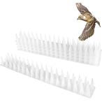 鳥よけグッズ C すずめ 鳩よけ ツバメ 対策 猫よけ とげマット 害獣除け ベランダ 軒下用 とげシート 14枚セット(クリア)