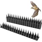 鳥よけグッズ B すずめ 鳩よけ ツバメ 対策 猫よけ とげマット 害獣除け ベランダ 軒下用 とげシート 14枚セット(ブラック)
