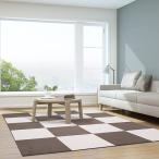 ジョイントマット 吸着マット タイルマット ズレない めくれない 20枚 MDM( アイボリーxモカ,  30x30x0.4cm（20枚入り）)