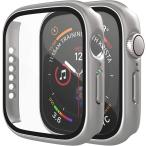 アップルウォッチ カバー Apple watch ケース 保護ケース 保護カバー(シルバー,  44mm)