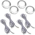 es сеть DC 12V 3W маленький размер LED встраиваемый светильник белый цвет 6500K 55mm внешние размеры 68mm толщина 14mm 2m(4 шт )