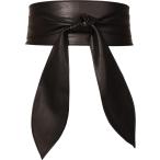 サッシュベルト ウエストベルト レディース 幅広 太ベルト(ブラック,  Free Size)