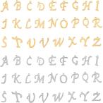  примерно 52 шт 2 цвет 26 вид алфавит очарование 304 нержавеющая сталь очарование letter знак A-Z подвеска ( 2 цвет -52 шт )