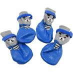  для маленьких собак носки предотвращение скольжения собака для носки лапа защита ( голубой, S)