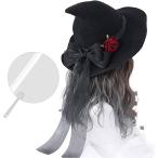 morytrade Halloween шляпа женский . женщина шляпа костюмированная игра Лолита Gothic and Lolita лента wichi шляпа ( черный лента )