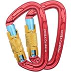 kalabina специализированный магазин Kobe блеск сделано в Японии CE засвидетельствование внутренний протестирован поломка . интенсивность 2400kg 24kN aluminium материалы вес 57g( красный / голубой )