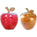  яблоко Kirakira crystal фэн-шуй item интерьер произведение искусства украшение .. Apple .. выше яблоко 2 шт. комплект красный желтый ( красный желтый )
