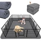 洗えるペットシーツ ペットマット おしっこマット ペット用 トイレ下敷きマット グレー2枚(グレー「2枚」,  182x182CM)