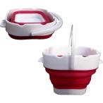  складной .. кисть мытье ведро краски Palette кисть . контейнер масляная краска комплект начинающий парусина материалы для рисования акварель gansai ( маленький ( красный ))