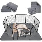 2枚セット犬 猫用洗えるペットシーツ 繰り返し使える犬用おしっこマット ペットマッ MDM( グレー,  182x182cm)