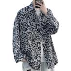 a spec rusio рубашка с длинным рукавом модный casual рубашка Leopard черный ( Leopard черный, L)