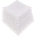 白 無地 お絵描き ハンカチ 12枚セット 綿100％ 染色 刺繍 手芸 お受験 入学準備 お絵かき( 38cmx38cm)