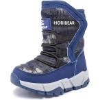 スノーブーツ キッズ 男の子 スノーシューズ 女の子 長靴 ジュニア 子供 防水 防寒 雪遊び (ブルー,  22.0 cm 2.5E)