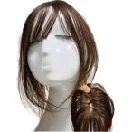 部分ウィッグ かつら 女性 人毛100% レディース セミロング 医療用 MDM(デザイナーズミディアム (ナチュラルブラウン),  Free)