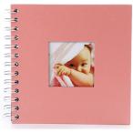 アルバム スクラップブック 写真 手作り デコ 黒台紙 子供 赤ちゃん 20ページ(ピンク,  L， ワンサイズ)