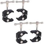  super зажим труба зажим многоцелевой зажим крепление черный 4 шт ( черный 4 шт )