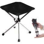 ショッピングアウトドアチェア テックエボ アウトドアチェア 軽量 コンパクト 折りたたみ椅子 耐荷重120kg (ブラック,  普通)