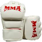  смешанные единоборства бокс открытый палец перчатка перфорирование перчатка половина палец скумбиря ge- ( белый, MMA)