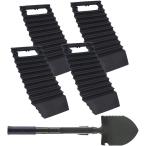 タイヤ 滑り止め 車用 脱出 マット 雪 泥 スノーヘルパー ＆ 折り畳みスコップ( 4個セット)