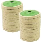 SocialKit グラインダーバフ ディスクサンダー フェルト 研磨 艶出し 仕上げ( 20枚セット,  直径約9.4cm)