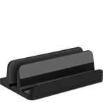 最新版ノートパソコン スタンド 縦置き 収納 ホルダー ユニバーサル PCスタンド 幅調節可能( Black,  1 holder)