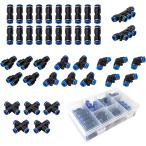  одним движением труба соединительная муфта 6 вида комплект воздушный шланг для Union Quick пластиковый ( 6mm - 6mm, 6mm - 6mm)