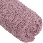  новорожденный младенец вязаный хлопок эластичный soft . ощущение . посылка одеяло 45x155cm( розовый лиловый, 45x155cm)