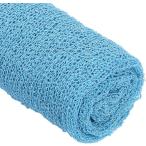  новорожденный младенец вязаный хлопок эластичный soft . ощущение . посылка одеяло 45x155cm( Sky голубой, 45x155cm)