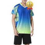 [Yahoo! классификация 1 ранг входить .] рубашка мужской короткий рукав t рубашка теннис одежда шорты ( голубой ( верх и низ в комплекте ), 3XL)