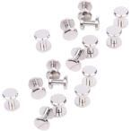  работа с кожей серебряный заклепки кожа детали 10x8mm 16 шт ( серебряный 16 шт, 10x8mm)