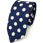  длинный хит серии сделано в Японии 6cm большой точка полька-дот рисунок галстук ( темно-синий / серебряный )