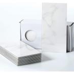 大理石調 タイルシート キッチン タイルシール 防水 耐熱 壁 DIY 23シート カララホワイト( Carrara white)