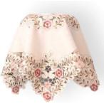 テーブルクロス‐正方形 北欧風‐刺繍レース サイドテーブル‐丸テーブル‐マルチカバー センター重ね‐敷物 85x85(85x85)