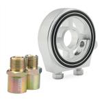 【互換品】 エスネット 汎用 サンドイッチ 式 オイル ブロック 油圧計 油温計 センサー ボルト 2個 付き 車 エレメント(シルバー)