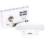 ショッピング体重計 ペット 体重計 スケール 小型 動物 猫 犬 デジタル 1g単位 10kgまで 電池式 (白)