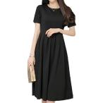  One-piece короткий рукав формальный церемония вырез лодочкой стрейч материалы женский праздничные обряды исполнение . школа мероприятие ( черный, M)