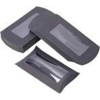 30 шт pillow box подушка type прозрачный окно сборка тип craft бумага box упаковка ручная работа ( черный, 12.5x7.4x4.2cm)