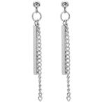  серьги палочка цепь обе уголок для 2. ввод нержавеющая сталь 