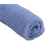  новорожденный младенец вязаный хлопок эластичный soft . ощущение . посылка одеяло 45x155cm( свет темно-синий, 45x155cm)